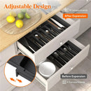 Adjustable 8-Compartment Cutlery Drawer Organizer Tray (Expandable Utensil Storage)
