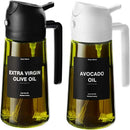 470ml 2-in-1 Oil Sprayer & Pour Dispenser (Glass, Anti-Clog Filter)