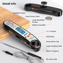 Digital Meat Thermometer with Dual Probes (Instant Read + Oven Probe)