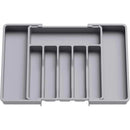 Adjustable 8-Compartment Cutlery Drawer Organizer Tray (Expandable Utensil Storage)