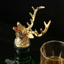Deer Head Wine Pourer & Bottle Stopper (Zinc Alloy) | Stag Pour Spout