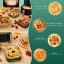 Air Fryer Parchment Paper Liners (20cm Square) – Oilproof, Waterproof & Heat-Resistant Sheets (Up to 428°F/220°C)