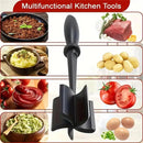 Meat Chopper & Ground Meat Smasher (Heat-Resistant) – 5-Blade Meat Shredder Tool