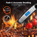 Digital Meat Thermometer with Dual Probes (Instant Read + Oven Probe)