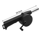 Portable BBQ Air Blower Fan | Hand Crank Fire Starter for Charcoal Grills
