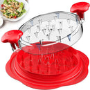 Large Chicken Shredder Tool with Lid – Twist Meat Shredder for Chicken Breast, Pork & Beef