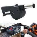 Portable BBQ Air Blower Fan | Hand Crank Fire Starter for Charcoal Grills