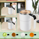 Smart Self-Stirring Coffee Mug w/ LED Temp Display (USB Rechargeable)