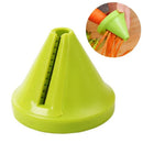 Mini vegetable spiralizer julienne shredder tools in pink and green