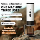 Portable coffee machine one machine three uses for ground coffee and capsule styles with 15BAR extraction and wireless heating