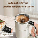 Smart Self-Stirring Coffee Mug w/ LED Temp Display (USB Rechargeable)